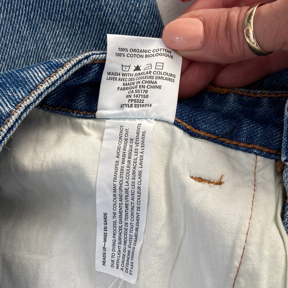 Frank And Oak Blue Tapered Stevie Jeans Size 27 - Picture 8 of 8